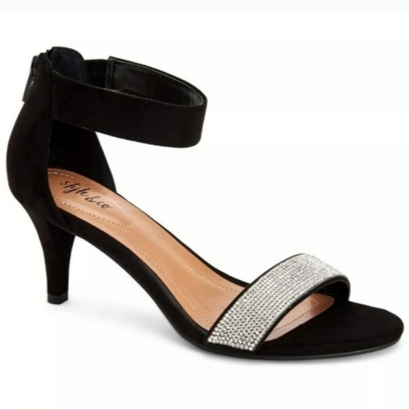 Style & Co. Shoes - Style & Co Phillys Two-piece Evening Sandals Black 7